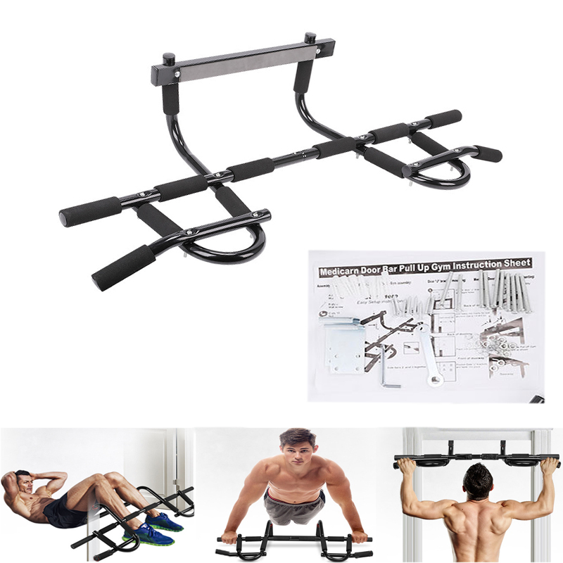 Home Gym Furniture - Multi-handle Horizontal Bar, Wall-mounted Pull-up Rod,