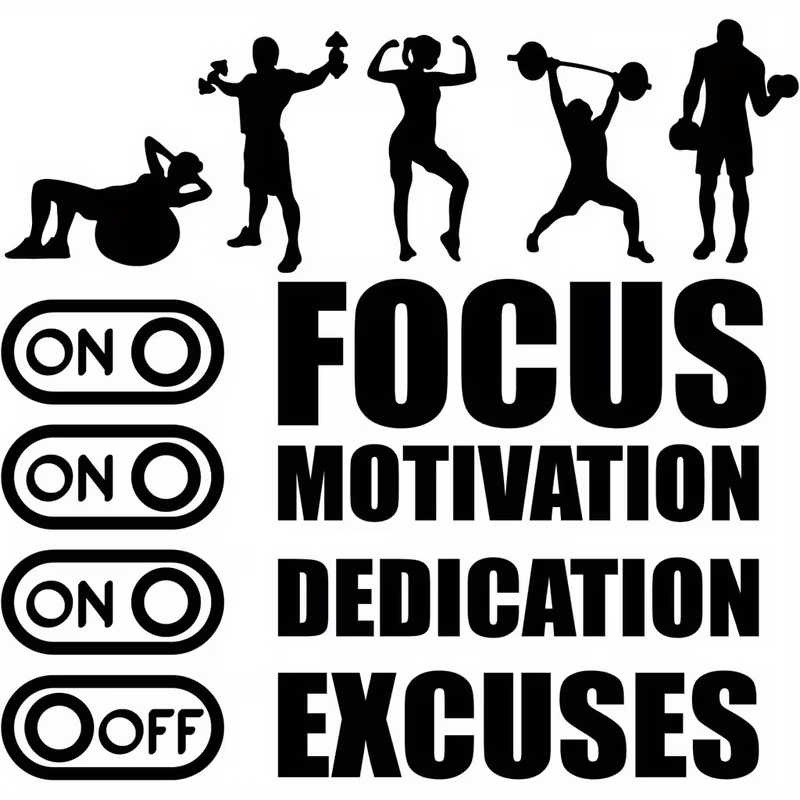 Home Gym Wallpaper - Gym Motivation Wall Decals - Exercise