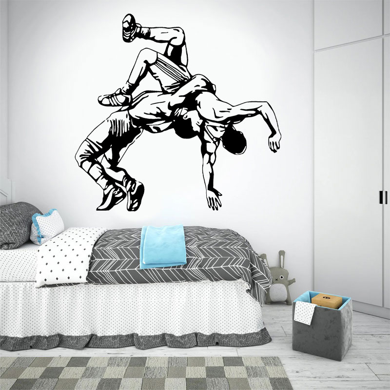 Wrestling Throw Wall Decals Vi - Home Gym Wallpaper 评论和价格
