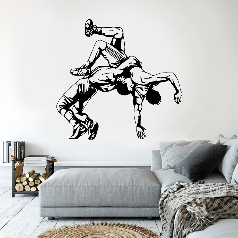 Wrestling Throw Wall Decals Vi - Home Gym Wallpaper 评论和价格