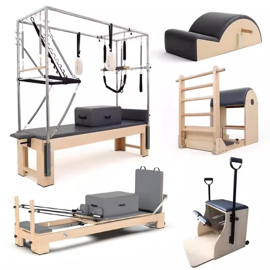 5 Pcs Yoga Pilates Set Wood Pi - Home Gym Yoga Studio 评论和价格