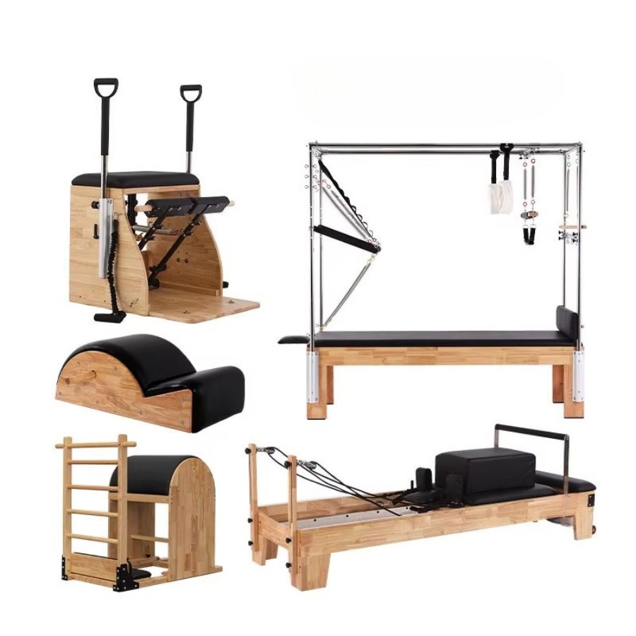 5 Pcs Yoga Pilates Set Wood Pi - Home Gym Yoga Studio 评论和价格