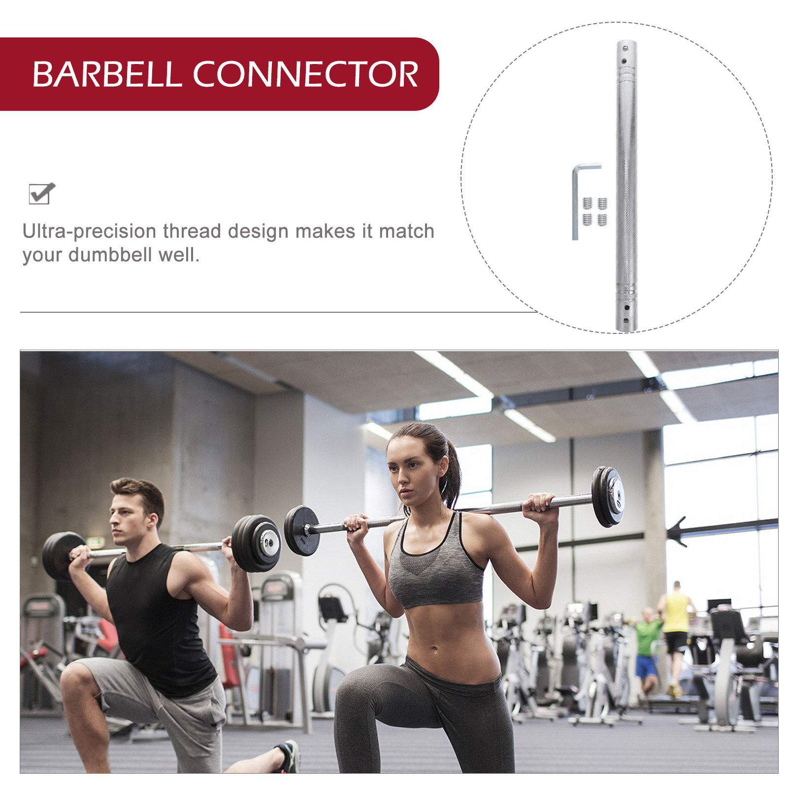 40Cm Barbell Connector for Dum - Home Gym Youtube 评论和价格