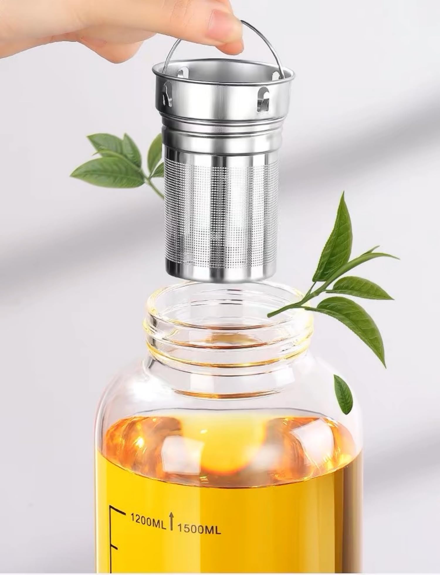 Glass Tea Tumbler with Infuser - Home Gym Kettler 评论和价格