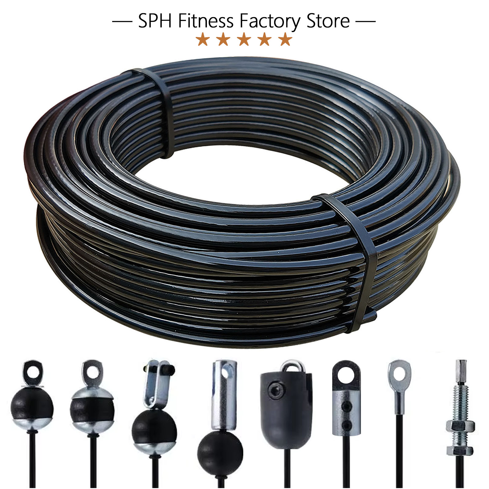 5/6mm Thick Steel Wire Rope Fi - Home Gym Nala 评论和价格