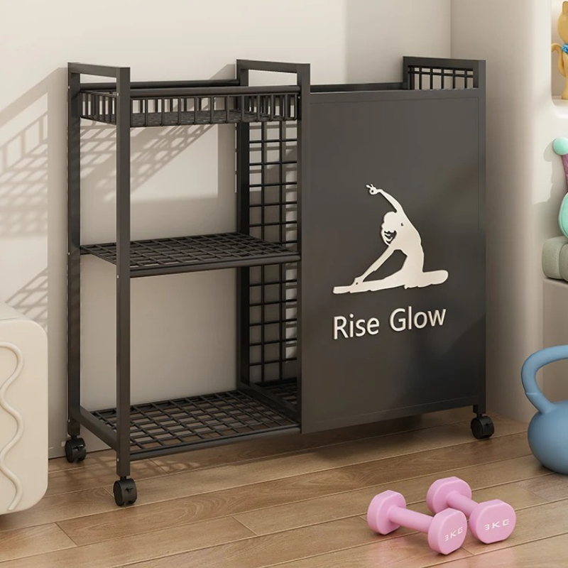 Mobile Fitness Cart with Wheel - Home Gym Yoga Studio 评论和价格
