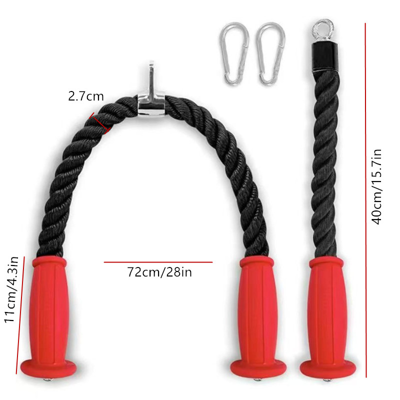 Ergonomic Tricep Ropes Non-Sli - Home Gym Cable Machine 评论和价格