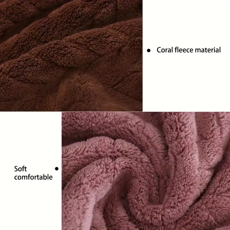 6Pcs Thick Coral Velvet Towel  - Home Gym Nala 评论和价格