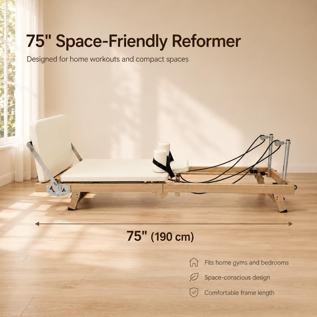 75 Inch Foldable Pilates Refor - Home Gym Nala 评论和价格
