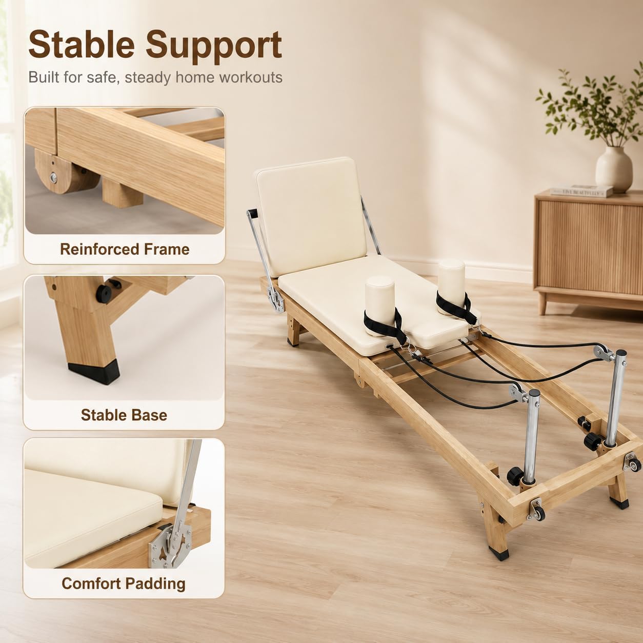 75 Inch Foldable Pilates Refor - Home Gym Nala 评论和价格