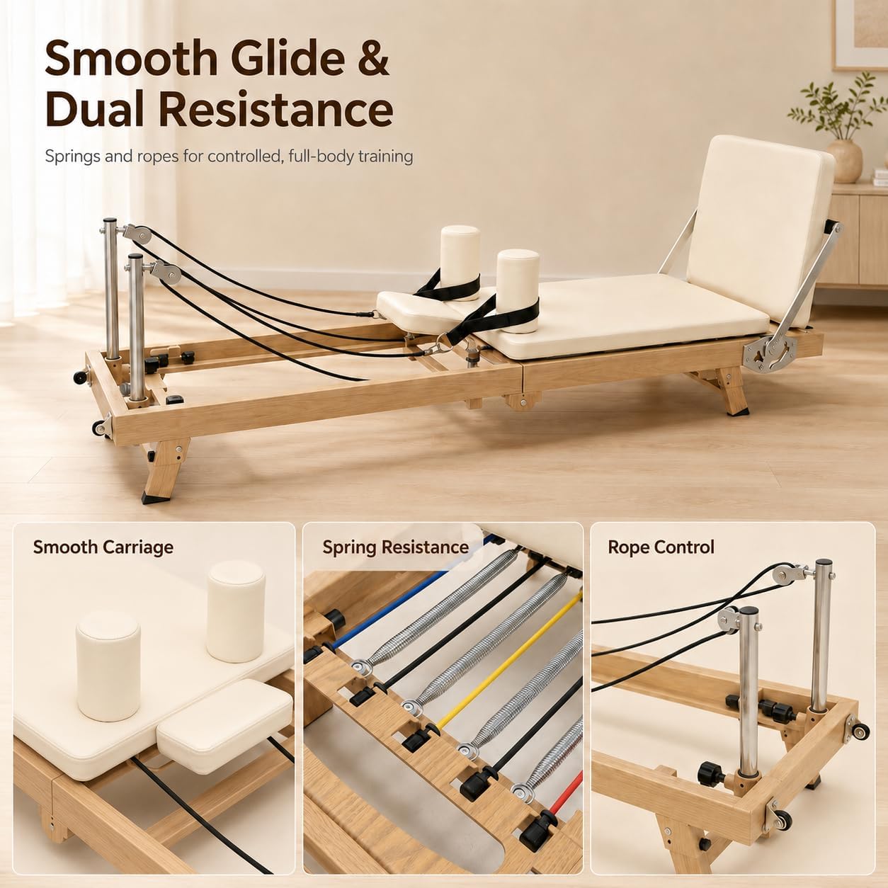 75 Inch Foldable Pilates Refor - Home Gym Nala 评论和价格
