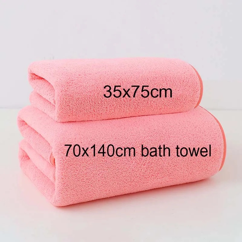 Thick Coral Fleece Towel Set,  - Home Gym Nala 评论和价格