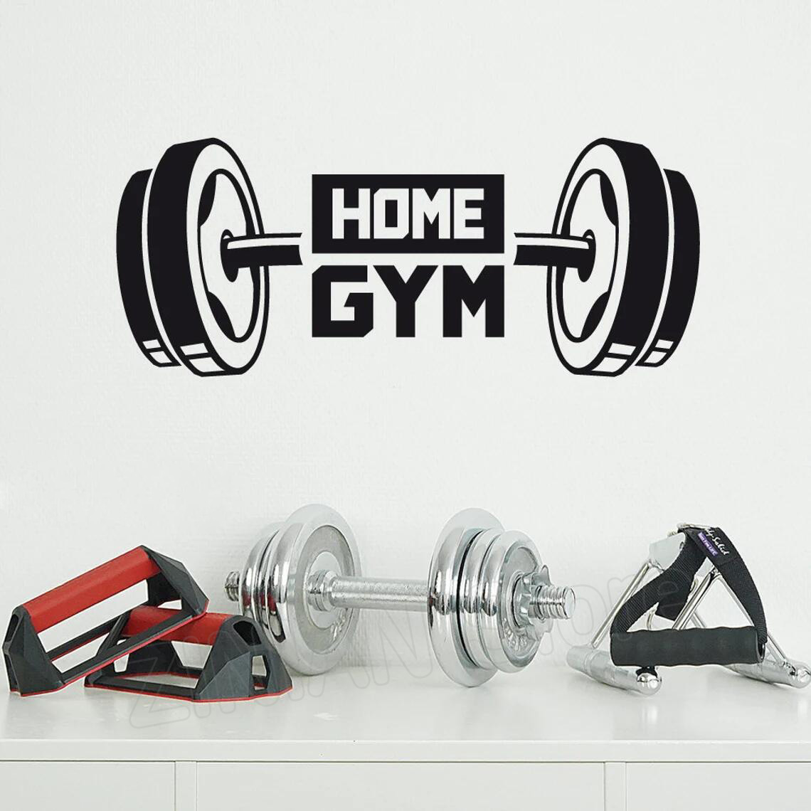 Fitness Home Gym Decor Wall St - Home Gym Wallpaper 评论和价格