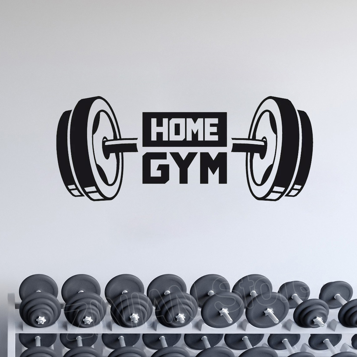 Fitness Home Gym Decor Wall St - Home Gym Wallpaper 评论和价格