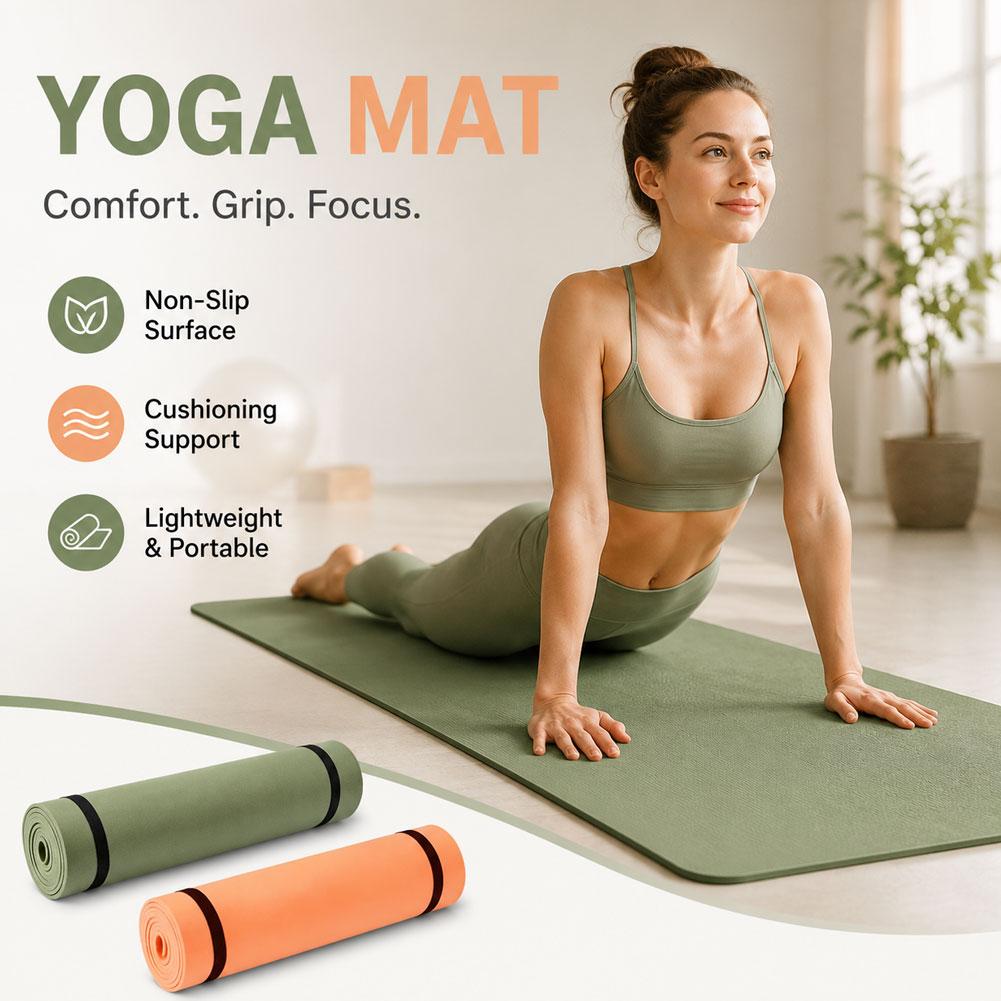 180x50cm Non-slip Pilates Yoga - Gymnastics Mat Thick 评论和价格